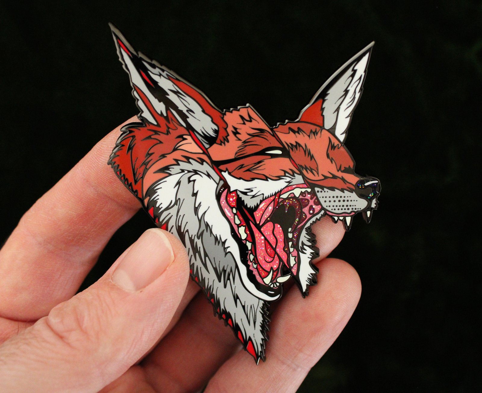 haluc❤ foix' enamel pin (3x2.5 inches) | Dusty Ray Paints